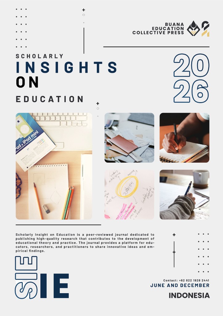 Cover Journal Scholarly Insights on Education
